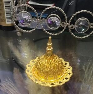 Elegant Gold Decorative Incense Holder